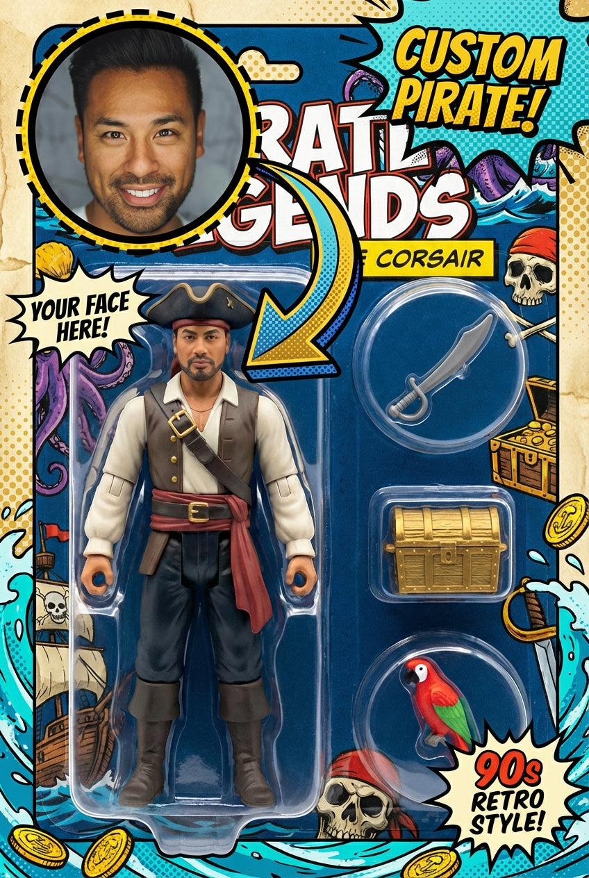 The Legend of You: 90s Pirate Action Figure