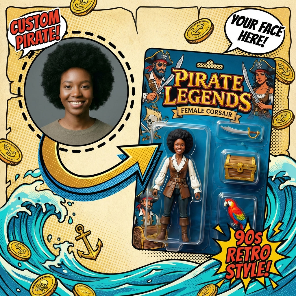The Legend of You: 90s Pirate Action Figure