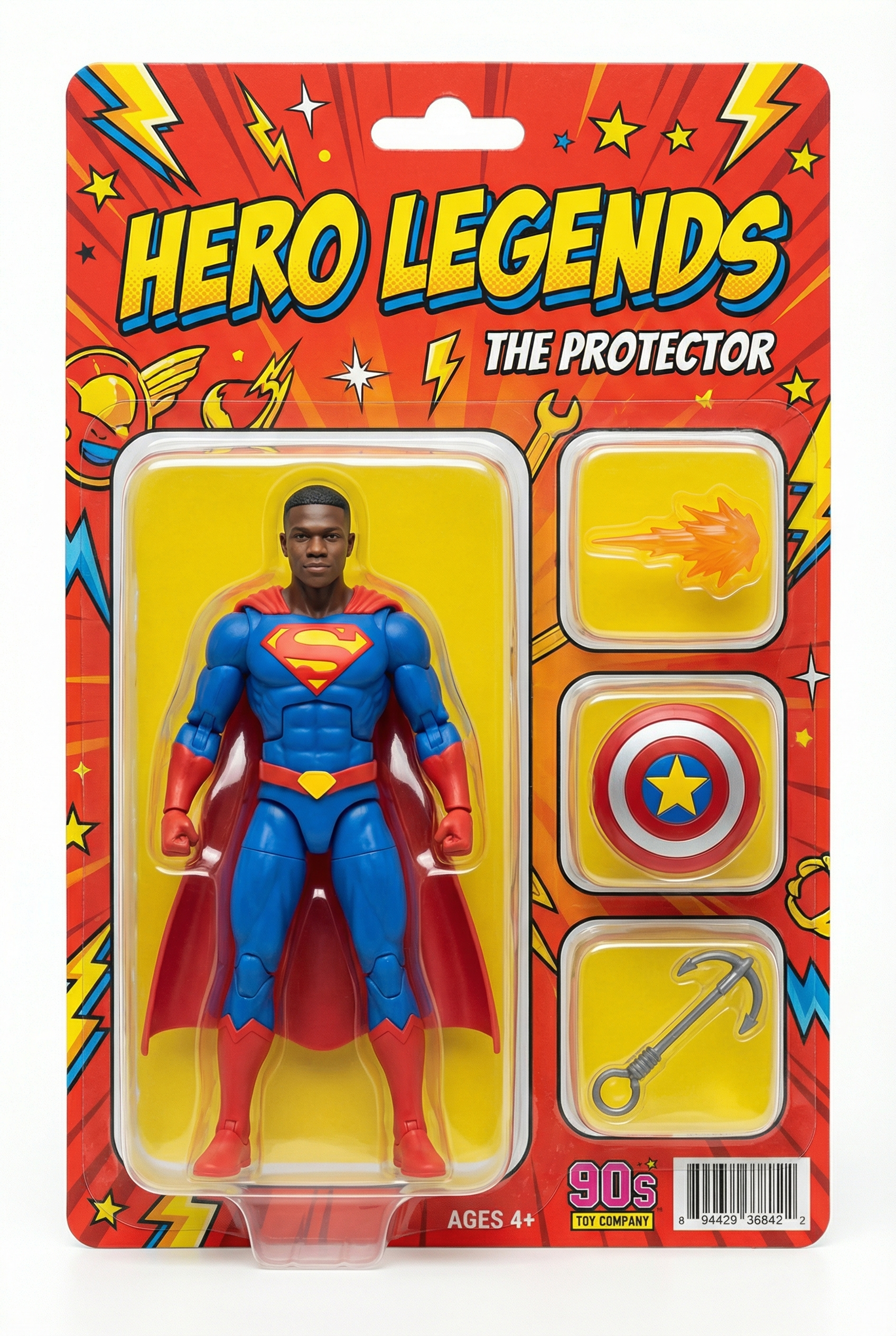 The Legend of You: 90s Superhero Action Figure